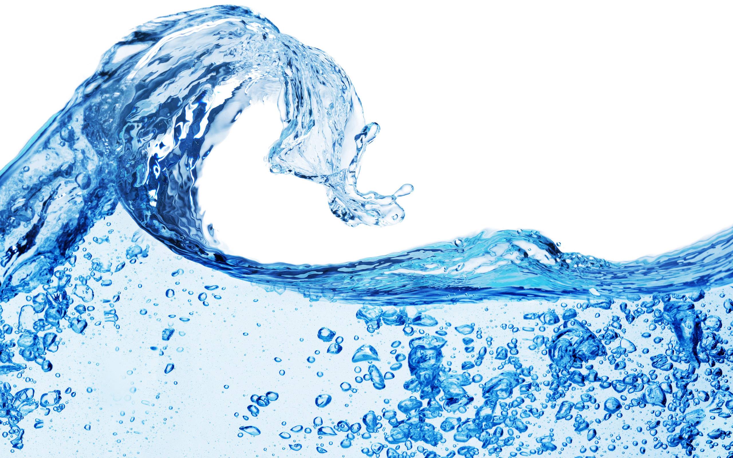 A wave of clean water
